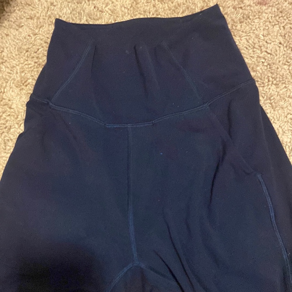 Lulu straight pants, navy blue